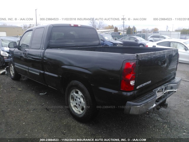 2GCEC19TX41116302 - 2004 CHEVROLET SILVERADO C1500 BLACK photo 3