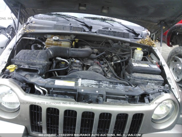 1J4GL38K04W123498 - 2004 JEEP LIBERTY RENEGADE TAN photo 10