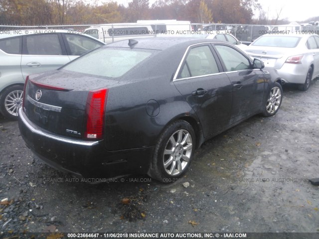 1G6DT57V190139139 - 2009 CADILLAC CTS HI FEATURE V6 BLACK photo 4