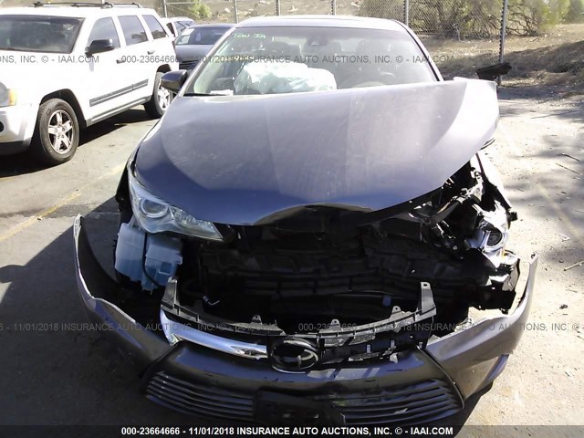 4T1BF1FK8FU950125 - 2015 TOYOTA CAMRY LE/XLE/SE/XSE GRAY photo 6