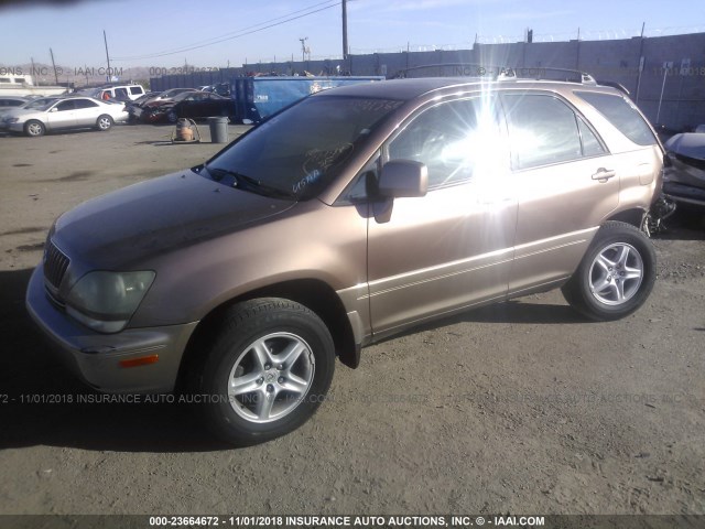 JT6GF10U3X0033999 - 1999 LEXUS RX TAN photo 2