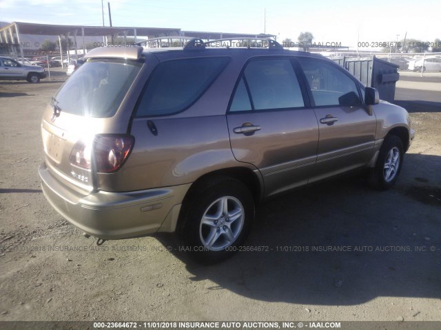 JT6GF10U3X0033999 - 1999 LEXUS RX TAN photo 4