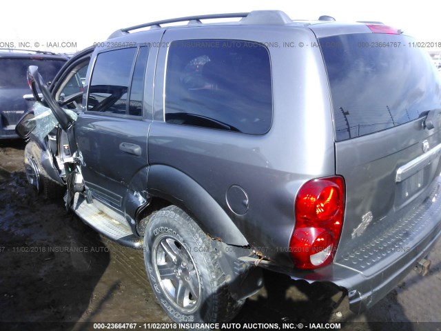 1D8HB58D45F560112 - 2005 DODGE DURANGO LIMITED GRAY photo 3