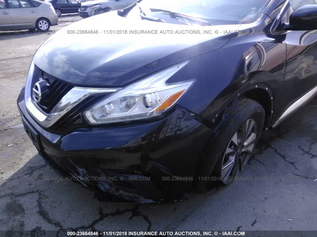 5N1AZ2MH0GN152021 - 2016 NISSAN MURANO S/SL/SV/PLATINUM BLACK photo 6