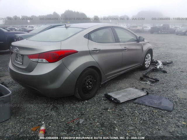 5NPDH4AE2DH221359 - 2013 HYUNDAI ELANTRA GLS/LIMITED BROWN photo 4