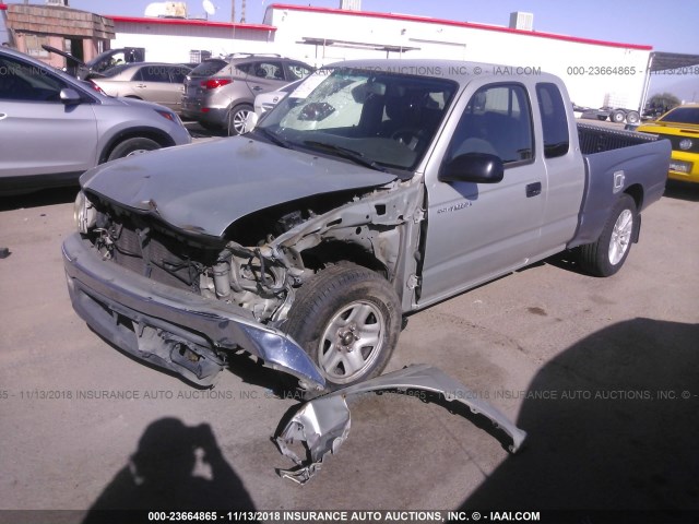 5TEVL52N84Z401787 - 2004 TOYOTA TACOMA XTRACAB SILVER photo 6