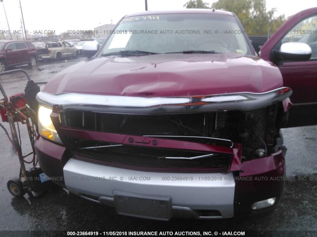 1GNFK13007R334404 - 2007 CHEVROLET TAHOE K1500 BURGUNDY photo 6