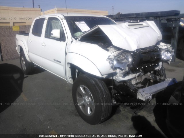 3TMJU4GN8FM189102 - 2015 TOYOTA TACOMA DOUBLE CAB PRERUNNER WHITE photo 1