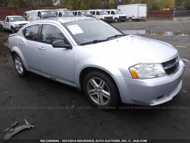 1B3LC56B49N522741 - 2009 DODGE AVENGER SXT/R/T SILVER photo 1