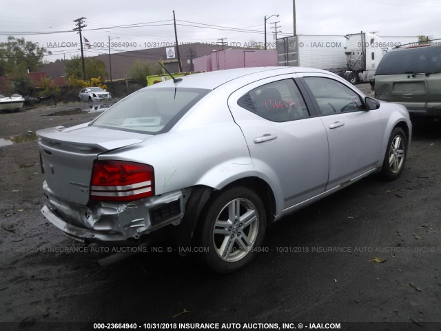 1B3LC56B49N522741 - 2009 DODGE AVENGER SXT/R/T SILVER photo 4