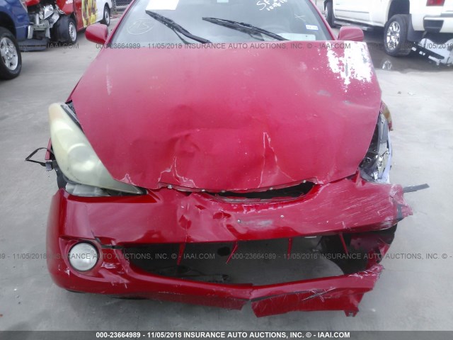 4T1CA38P04U008428 - 2004 TOYOTA CAMRY SOLARA SE/SLE Қызыл фото 6