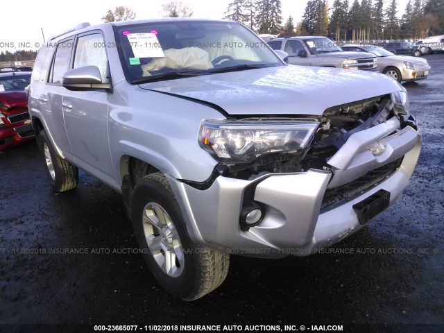 JTEBU5JRXH5433715 - 2017 TOYOTA 4RUNNER SR5 PREM/LTDL/TRAIL/TRD SILVER photo 1