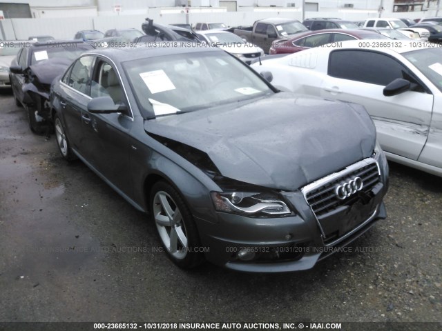 WAUEFAFL0CA067205 - 2012 AUDI A4 PREMIUM PLUS GRAY photo 1