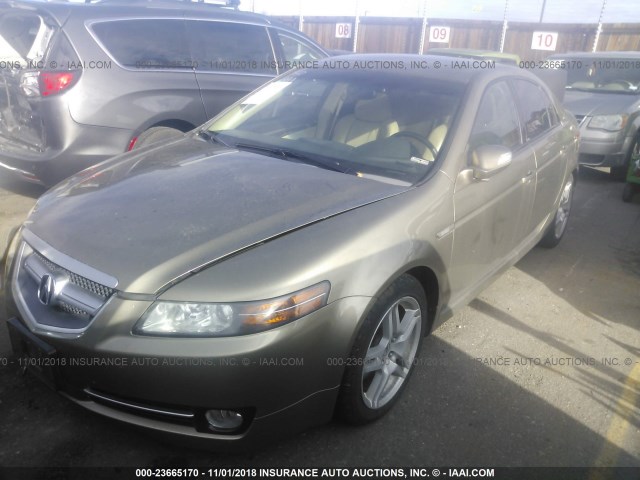 19UUA66208A020511 - 2008 ACURA TL GOLD photo 2