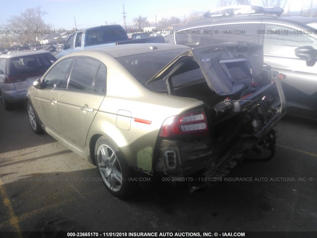 19UUA66208A020511 - 2008 ACURA TL GOLD photo 3