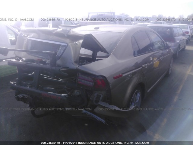 19UUA66208A020511 - 2008 ACURA TL GOLD photo 4