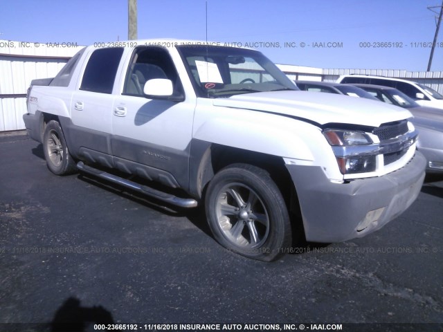 3GNEC13T62G168594 - 2002 CHEVROLET AVALANCHE C1500 WHITE photo 1