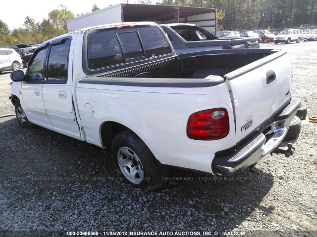 1FTRW07L03KC55715 - 2003 FORD F150 SUPERCREW WHITE photo 3