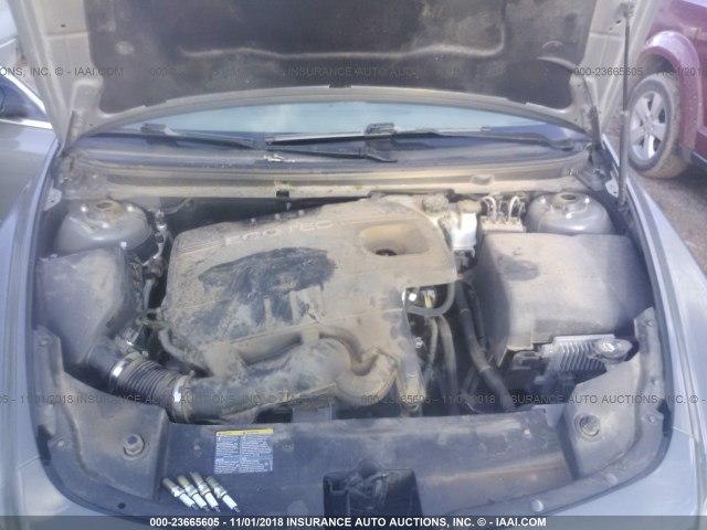 1G1ZG57B494209828 - 2009 CHEVROLET MALIBU LS ნაცრისფერი ფოტო 10