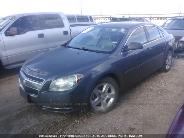 1G1ZG57B494209828 - 2009 CHEVROLET MALIBU LS ნაცრისფერი ფოტო 2