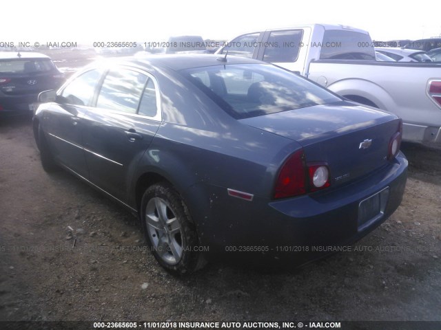 1G1ZG57B494209828 - 2009 CHEVROLET MALIBU LS ნაცრისფერი ფოტო 3