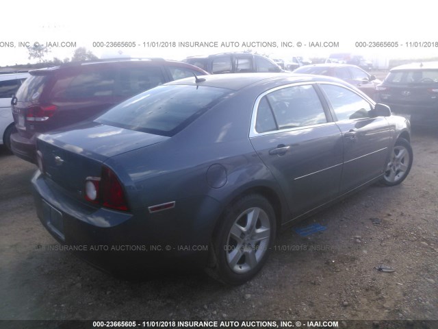 1G1ZG57B494209828 - 2009 CHEVROLET MALIBU LS ნაცრისფერი ფოტო 4