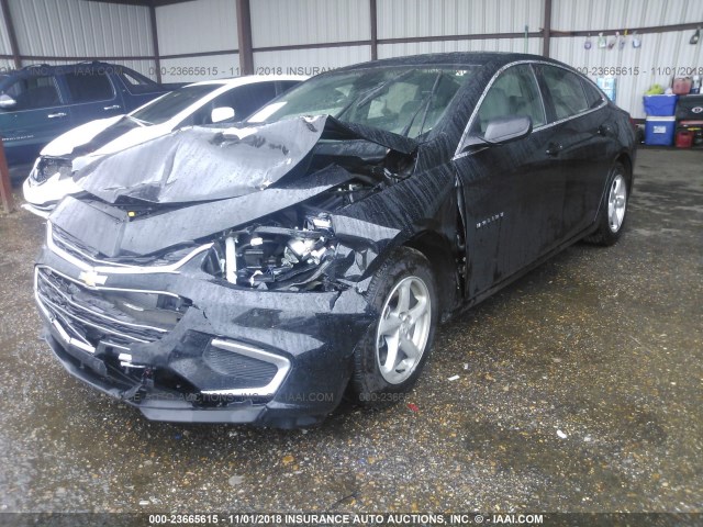 1G1ZB5ST0JF135508 - 2018 CHEVROLET MALIBU LS 黑色 照片 2