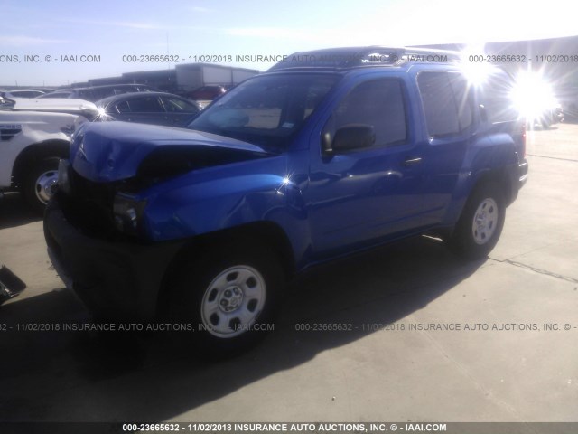 5N1AN0NU3DN823964 - 2013 NISSAN XTERRA X/S/PRO-4X BLUE photo 2