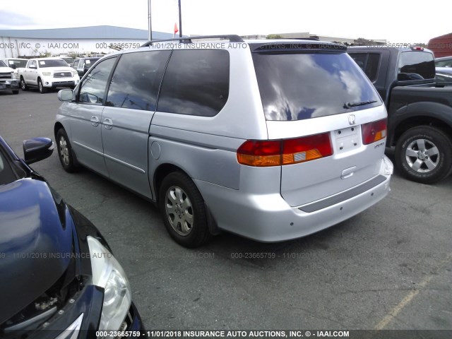 5FNRL18094B069348 - 2004 HONDA ODYSSEY EXL SILVER photo 3