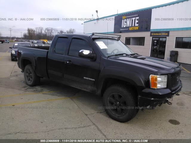 1GTSKWE30AZ290696 - 2010 GMC SIERRA K1500 SLT BLACK photo 1