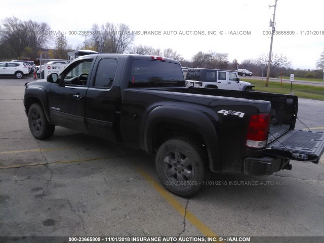 1GTSKWE30AZ290696 - 2010 GMC SIERRA K1500 SLT BLACK photo 3