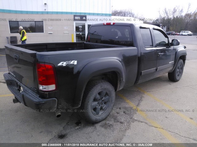 1GTSKWE30AZ290696 - 2010 GMC SIERRA K1500 SLT BLACK photo 4