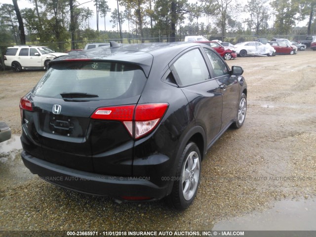 3CZRU5H30GM749728 - 2016 HONDA HR-V LX BLACK photo 4