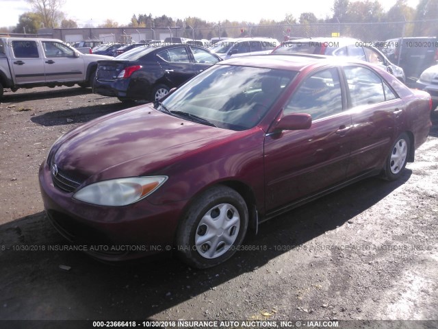 4T1BE32K92U094803 - 2002 TOYOTA CAMRY LE/XLE/SE RED photo 2