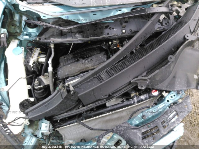 JHMGE8H38CC035285 - 2012 HONDA FIT TEAL photo 10