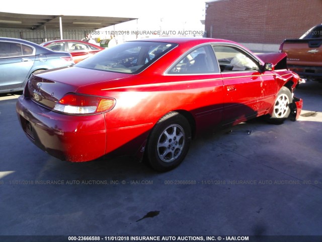 2T1CG22P5YC279347 - 2000 TOYOTA CAMRY SOLARA SE RED photo 4