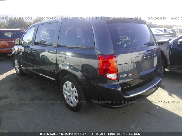 2C4RDGBG3DR794843 - 2013 DODGE GRAND CARAVAN SE GRAY photo 3