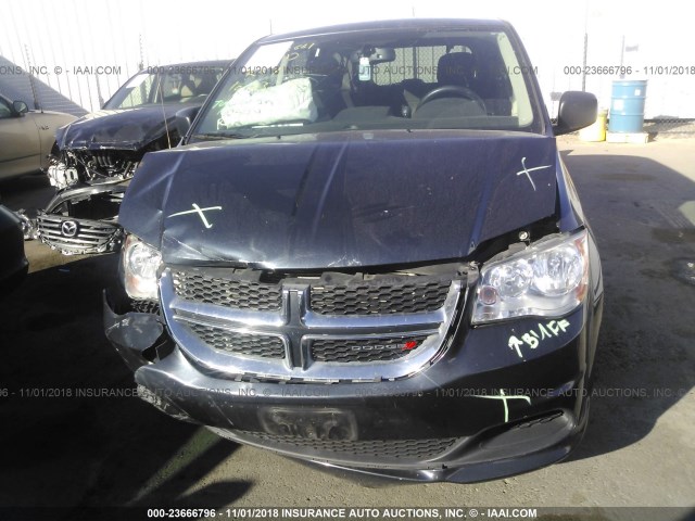 2C4RDGBG3DR794843 - 2013 DODGE GRAND CARAVAN SE GRAY photo 6