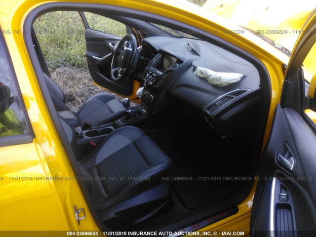 1FADP3L99DL127395 - 2013 FORD FOCUS ST YELLOW photo 5