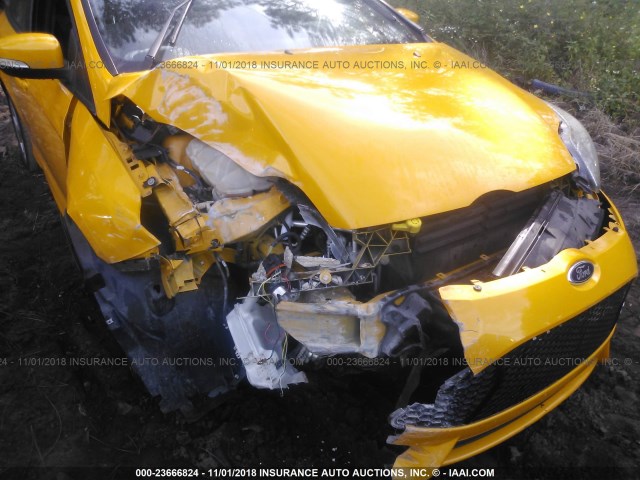 1FADP3L99DL127395 - 2013 FORD FOCUS ST YELLOW photo 6