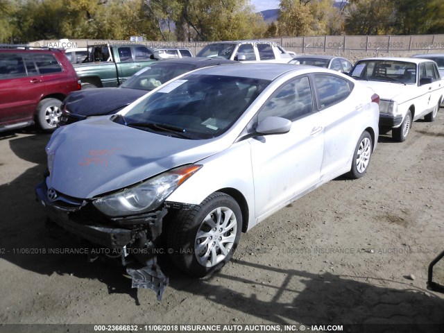 5NPDH4AE2DH194602 - 2013 HYUNDAI ELANTRA GLS/LIMITED GRAY photo 2