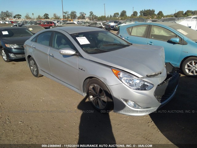 KMHEC4A43DA098507 - 2013 HYUNDAI SONATA HYBRID SILVER photo 1