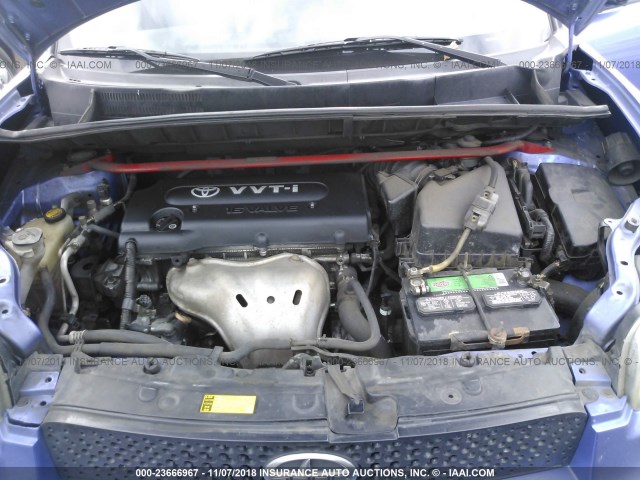 JTLZE4FE2A1112866 - 2010 TOYOTA SCION XB Mavi foto 10