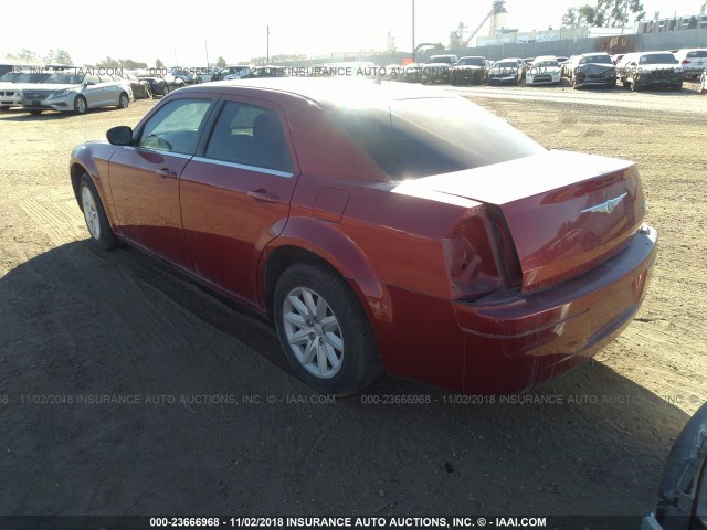 2C3KA43R38H206464 - 2008 CHRYSLER 300 LX RED photo 3