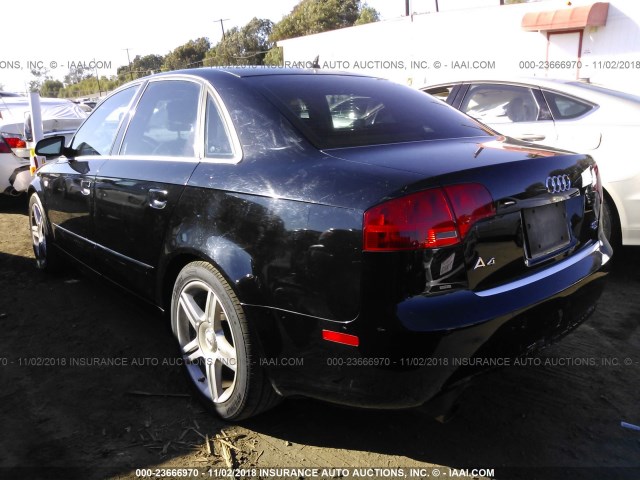 WAUDF68E55A466895 - 2005 AUDI A4 2.0T QUATTRO BLACK photo 3