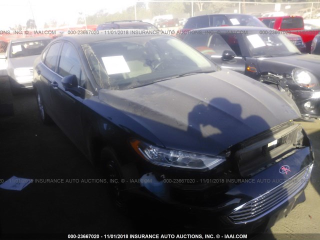 3FA6P0G70JR161772 - 2018 FORD FUSION S BLACK photo 1