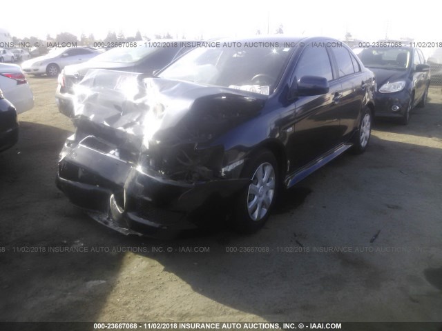 JA32U2FU6DU017000 - 2013 MITSUBISHI LANCER ES/ES SPORT Dark Blue photo 2