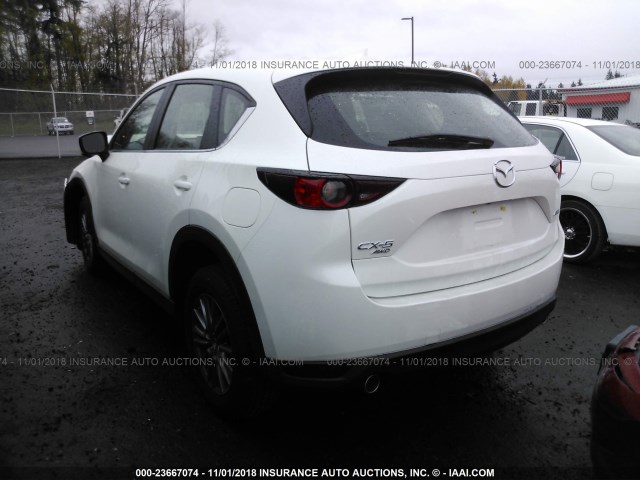 JM3KFBBM6J0423550 - 2018 MAZDA CX-5 SPORT WHITE photo 3