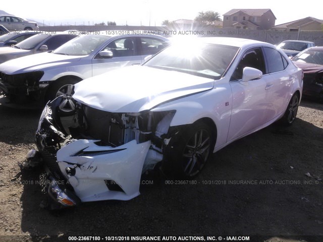 JTHBA1D22G5029440 - 2016 LEXUS IS 200T WHITE photo 2