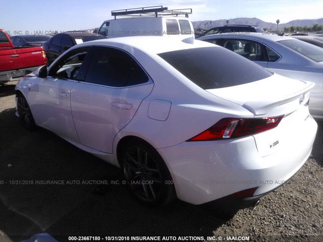 JTHBA1D22G5029440 - 2016 LEXUS IS 200T WHITE photo 3